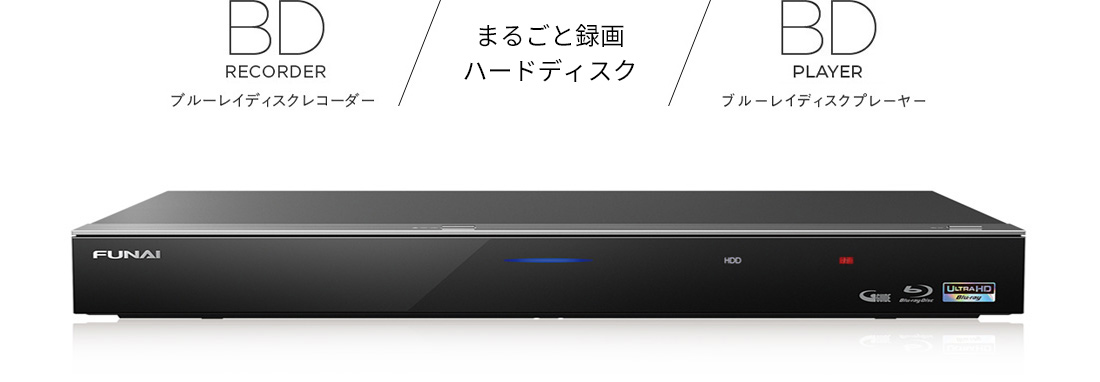 送料無料/新品】 FUNAI ブルーレイディスクレコーダー FBR-HW500 